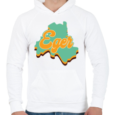 PRINTFASHION Eger - Férfi kapucnis pulóver - Fehér férfi pulóver, kardigán