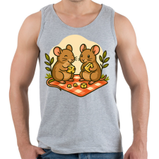 PRINTFASHION Egér piknik - Férfi atléta - Sport szürke atléta, trikó