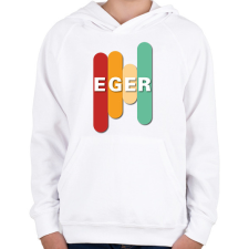 PRINTFASHION Eger - Színes - Gyerek kapucnis pulóver - Fehér gyerek pulóver, kardigán