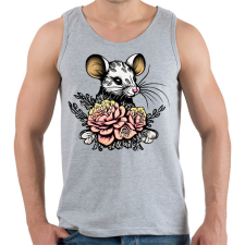 PRINTFASHION Egér tetoválás - Férfi atléta - Sport szürke atléta, trikó