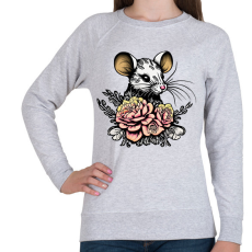 PRINTFASHION Egér tetoválás - Női pulóver - Sport szürke