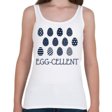 PRINTFASHION Egg-cellent - Női atléta - Fehér