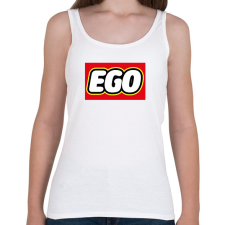 PRINTFASHION Ego - Lego - Női atléta - Fehér női trikó