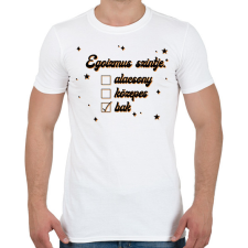 PRINTFASHION Egoizmus szintje - Férfi póló - Fehér férfi póló