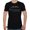 PRINTFASHION Egy bölcs orvos írta - Férfi póló - Fekete