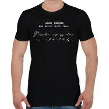 PRINTFASHION Egy bölcs orvos írta - Férfi póló - Fekete férfi póló