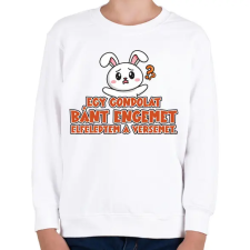 PRINTFASHION Egy gondolat bánt engemet - Gyerek pulóver - Fehér gyerek pulóver, kardigán