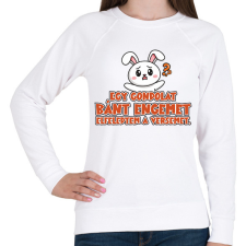 PRINTFASHION Egy gondolat bánt engemet - Női pulóver - Fehér női pulóver, kardigán