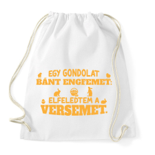 PRINTFASHION Egy gondolat - Sportzsák, Tornazsák - Fehér tornazsák