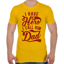 PRINTFASHION Egy hős - Férfi póló - Sárga férfi póló