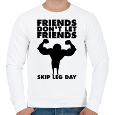 PRINTFASHION Egy jó barát sosem hagyja! - Férfi pulóver - Fehér férfi pulóver, kardigán