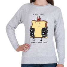 PRINTFASHION Egy kemény szendvics - Női pulóver - Sport szürke női pulóver, kardigán