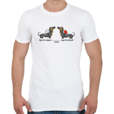 PRINTFASHION "Egy kis angyal ... egy kis piszok" - Férfi póló - Fehér férfi póló