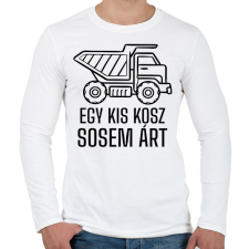 PRINTFASHION Egy kis kosz - Férfi hosszú ujjú póló - Fehér férfi póló