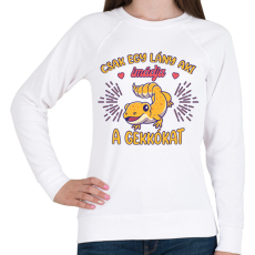 PRINTFASHION Egy lány - Gekkó - Női pulóver - Fehér