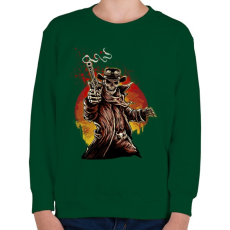 PRINTFASHION Egy lövés - Gyerek pulóver - Sötétzöld