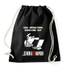 PRINTFASHION EGY NAP EGY EMBER - Sportzsák, Tornazsák - Fekete