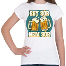 PRINTFASHION Egy sör nem sör - Női póló - Fehér női póló