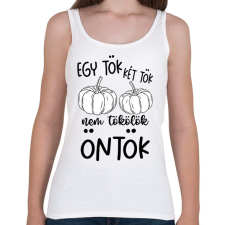 PRINTFASHION Egy tök két tök - Női atléta - Fehér női trikó