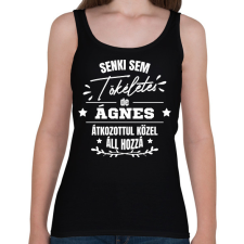 PRINTFASHION Egyedi neves névnapi ajándék - Női atléta - Fekete női trikó