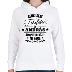 PRINTFASHION Egyedi neves névnapi ajándék - Női kapucnis pulóver - Fehér