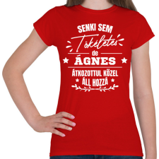 PRINTFASHION Egyedi neves névnapi ajándék - Női póló - Piros női póló