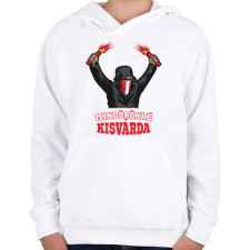 PRINTFASHION Egyedi szurkolói minta #12 - Gyerek kapucnis pulóver - Fehér gyerek pulóver, kardigán