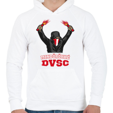 PRINTFASHION Egyedi szurkolói minta #4 - Férfi kapucnis pulóver - Fehér