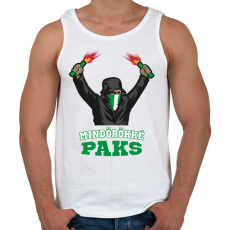 PRINTFASHION Egyedi szurkolói minta #5 - Férfi atléta - Fehér