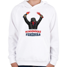PRINTFASHION Egyedi szurkolói minta #6 - Gyerek kapucnis pulóver - Fehér gyerek pulóver, kardigán