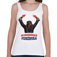 PRINTFASHION Egyedi szurkolói minta #6 - Női atléta - Fehér női trikó