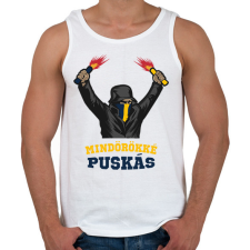 PRINTFASHION Egyedi szurkolói minta #7 - Férfi atléta - Fehér atléta, trikó