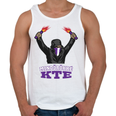 PRINTFASHION Egyedi szurkolói minta #9 - Férfi atléta - Fehér