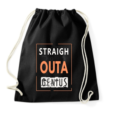 PRINTFASHION egyenesen zseni - Sportzsák, Tornazsák - Fekete tornazsák