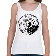 PRINTFASHION Egyensúly - Női atléta - Fehér női trikó