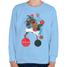 PRINTFASHION Egyensúlyban - Gyerek pulóver - Világoskék
