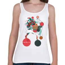 PRINTFASHION Egyensúlyban - Női atléta - Fehér