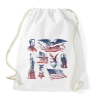 PRINTFASHION Egyesült Államok kopasz sas szimbóluma - Sportzsák, Tornazsák - Fehér