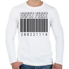 PRINTFASHION Egyet fizet - iker - Férfi hosszú ujjú póló - Fehér