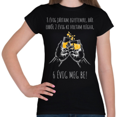 PRINTFASHION egyetemi evek - Női póló - Fekete