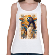 PRINTFASHION Egyiptom - Női atléta - Fehér női trikó