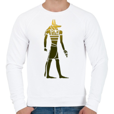 PRINTFASHION Egyiptomi isten - Férfi pulóver - Fehér férfi pulóver, kardigán