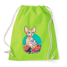 PRINTFASHION Egyiptomi macska - Sportzsák, Tornazsák - Limezöld tornazsák
