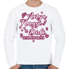 PRINTFASHION Egyre jobb vagyok - Férfi pulóver - Fehér