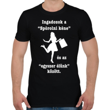 PRINTFASHION Egyszer élünk - Férfi póló - Fekete férfi póló