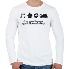 PRINTFASHION egyszerű - Férfi hosszú ujjú póló - Fehér férfi póló