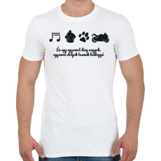 PRINTFASHION egyszerű - Férfi póló - Fehér