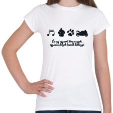 PRINTFASHION egyszerű - Női póló - Fehér női póló