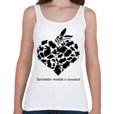 PRINTFASHION Együtt A Kisállatokért Alapítvány - Női atléta - Fehér