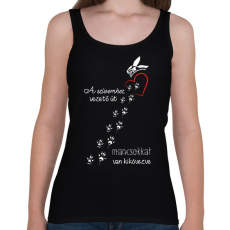 PRINTFASHION Együtt A Kisállatokért Alapítvány - Női atléta - Fekete